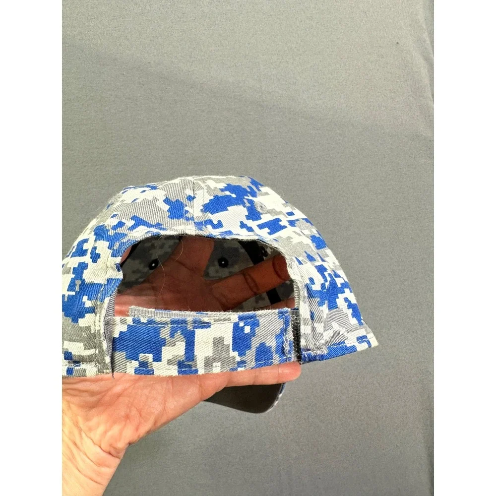 Kansas City Royals‎ Hat Youth KC Digital Camo Baseball Blue Grey Adjustable Cap